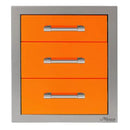Alfresco 17-Inch Stainless Steel Soft-Close Triple Drawer