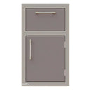 Alfresco 17-Inch Stainless Steel Right-Hinged Soft-Close Door & Drawer Combo