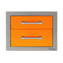 Alfresco 17-Inch Stainless Steel Soft-Close Double Drawer