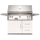 Alfresco 42-Inch Stainless Steel Freestanding Gas Grill w/ Refrigerated Cart, Rotisserie & Sear Zone