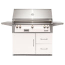 Alfresco 42-Inch Stainless Steel Freestanding Gas Grill w/ Rotisserie & Refrigerated Cart