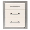Alfresco 17-Inch Stainless Steel Soft-Close Triple Drawer