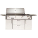 Alfresco Deluxe 56-Inch Stainless Steel Freestanding Gas Grill w/ Rotisserie & Side Burner