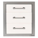 Alfresco 17-Inch Stainless Steel Soft-Close Triple Drawer