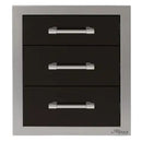 Alfresco 17-Inch Stainless Steel Soft-Close Triple Drawer