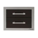 Alfresco 17-Inch Stainless Steel Soft-Close Double Drawer