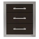 Alfresco 17-Inch Stainless Steel Soft-Close Triple Drawer