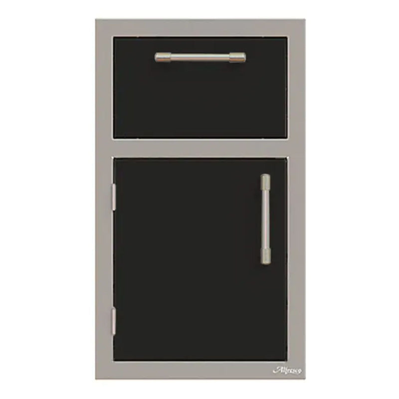Alfresco 17-Inch Stainless Steel Left-Hinged Soft-Close Door & Drawer Combo
