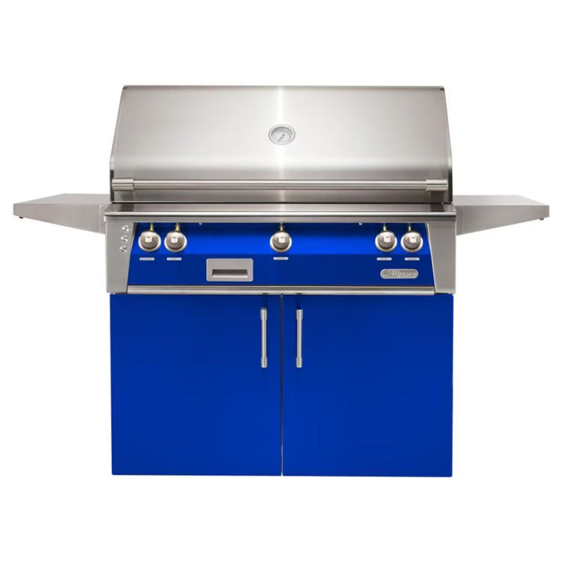 Alfresco 42" Freestanding Stainless Steel Gas Grill with Sear Zone, Rotisserie & Smoker System

