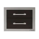 Alfresco 17-Inch Stainless Steel Soft-Close Double Drawer