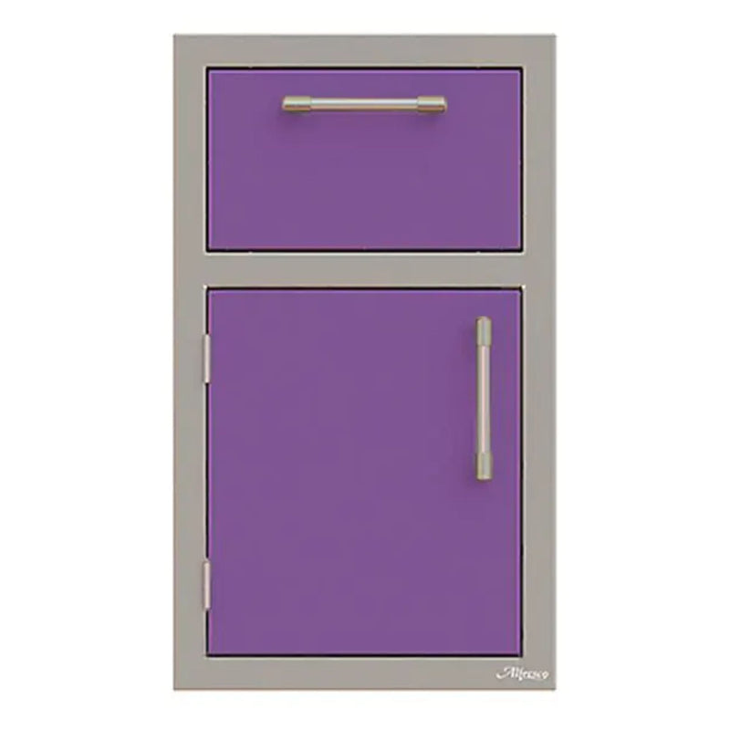 Alfresco 17-Inch Stainless Steel Left-Hinged Soft-Close Door & Drawer Combo