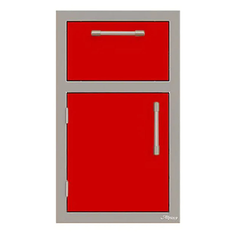 Alfresco 17-Inch Stainless Steel Left-Hinged Soft-Close Door & Drawer Combo