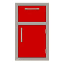 Alfresco 17-Inch Stainless Steel Right-Hinged Soft-Close Door & Drawer Combo