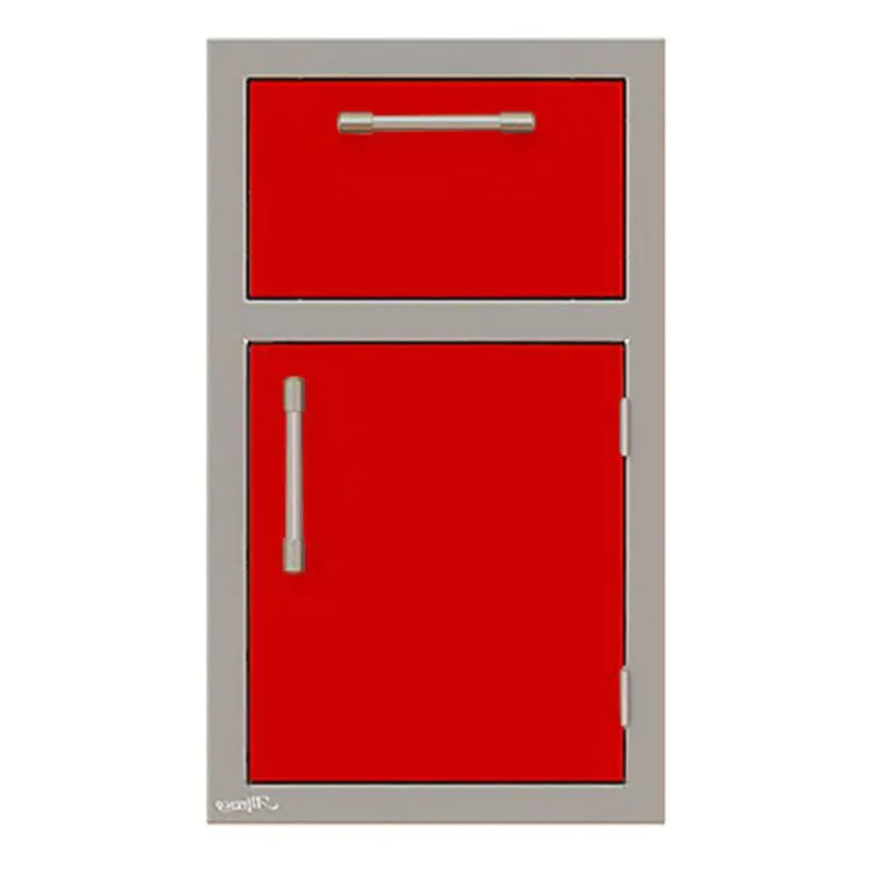 Alfresco 17-Inch Stainless Steel Right-Hinged Soft-Close Door & Drawer Combo