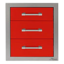 Alfresco 17-Inch Stainless Steel Soft-Close Triple Drawer