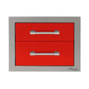 Alfresco 17-Inch Stainless Steel Soft-Close Double Drawer