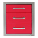 Alfresco 17-Inch Stainless Steel Soft-Close Triple Drawer