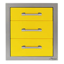 Alfresco 17-Inch Stainless Steel Soft-Close Triple Drawer