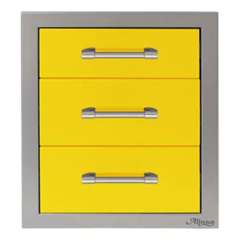 Alfresco 17-Inch Stainless Steel Soft-Close Triple Drawer