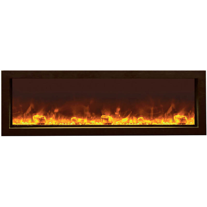Amantii - 40" Panorama Slim Indoor or Outdoor Electric Fireplace