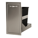 Artisan 15-Inch Single Trash Drawer with Ball Bearing Slides ARTP-TC-15SC