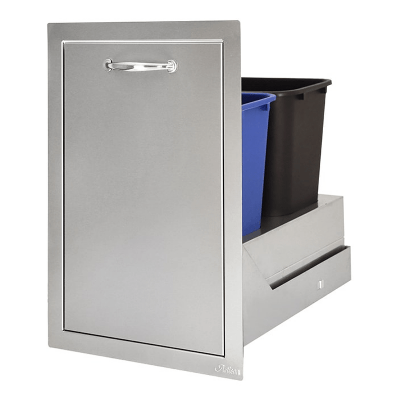 Artisan 20-Inch Stainless Steel Double Trash Drawer with Ball Bearing Slides – ARTP-TC2-20SC

