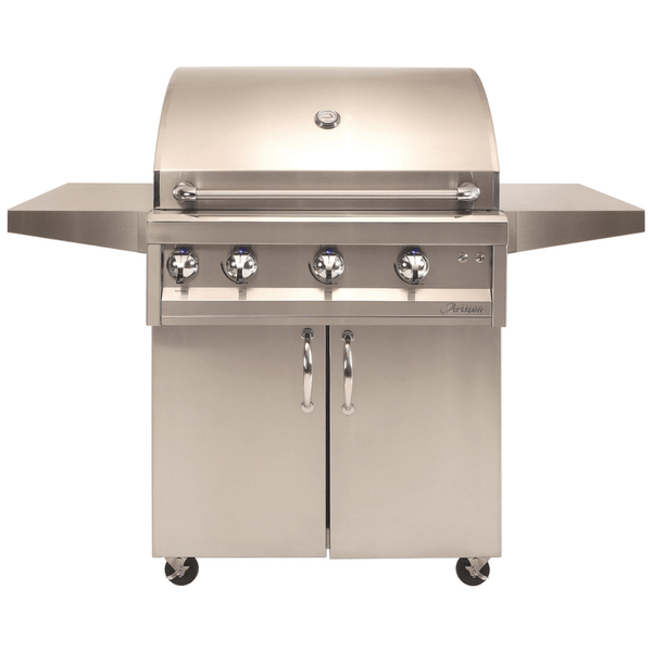 Artisan Professional 32-Inch Freestanding 3-Burner Gas Grill with Infrared Rotisserie & Light ARTP-32C-NG/LP