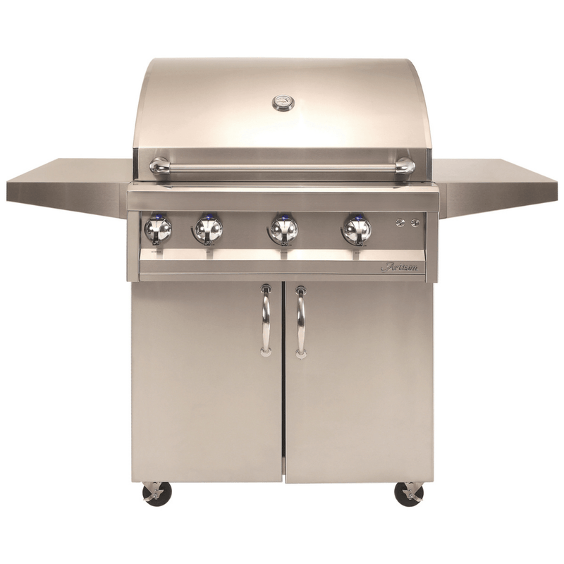 Artisan Professional 32-Inch Freestanding 3-Burner Gas Grill with Infrared Rotisserie & Light ARTP-32C-NG/LP