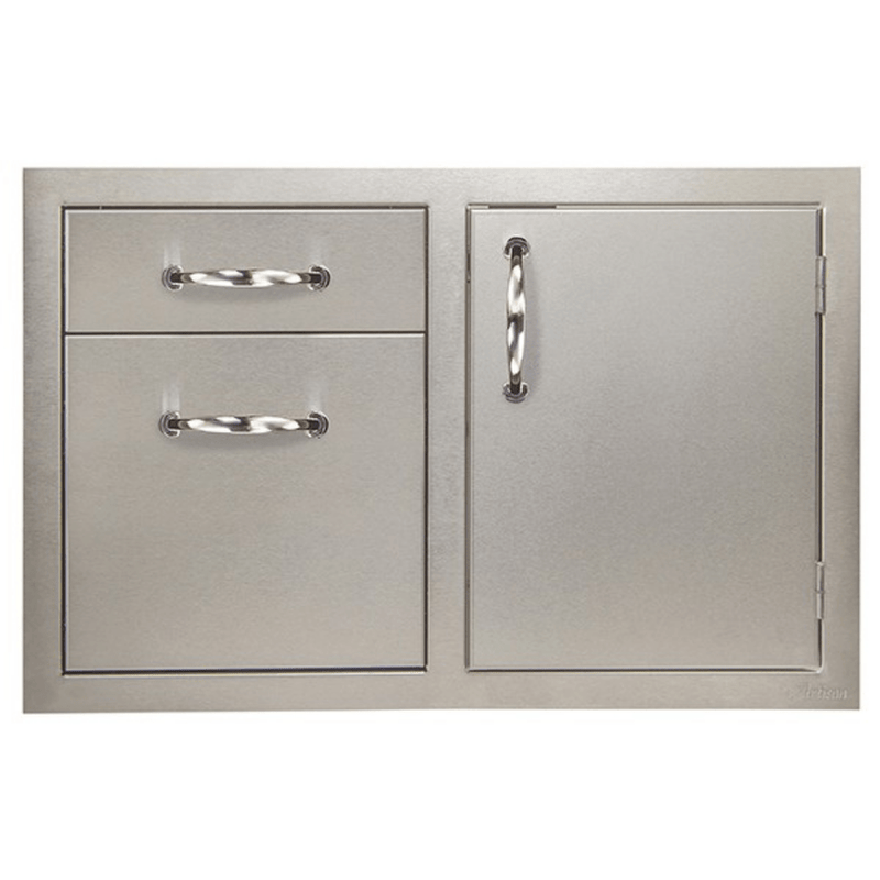 Artisan 32-Inch Stainless Steel Door and Drawer Combo with Magnetic Closures and Soft-Close Slides ARTP-DDC-32SC

