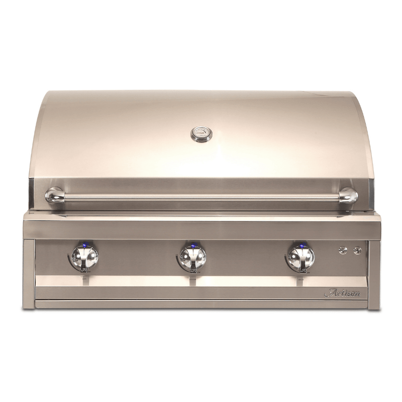 Artisan American Eagle 36-Inch Built-In 3-Burner Gas Grill with Optional Rotisserie AAEP-36-NG/LP