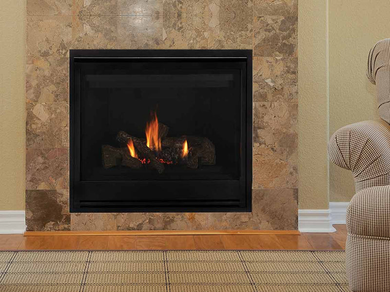 Astria Gemini - 45 inch Direct-Vent Gas Fireplace |  Electronic Ignition, Top/Rear Combo