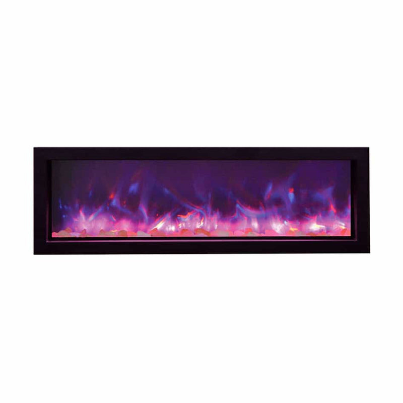 Amantii - 88" Panorama Slim Indoor or Outdoor Electric Fireplace