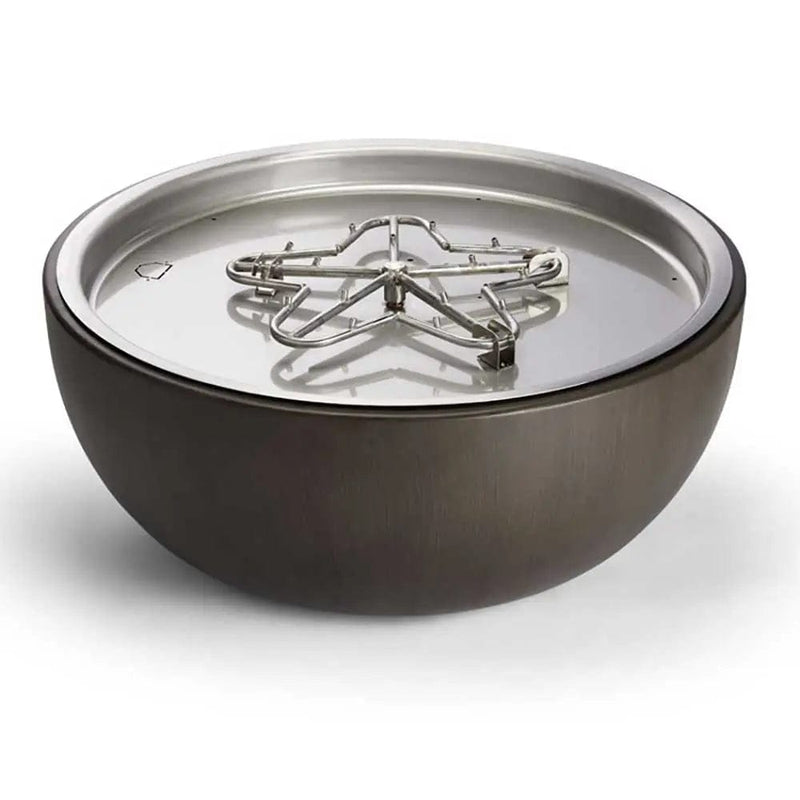 HPC Fire 35" Aluminum Fire Pit Bowl with 120V Electronic Ignition – On/Off Control
