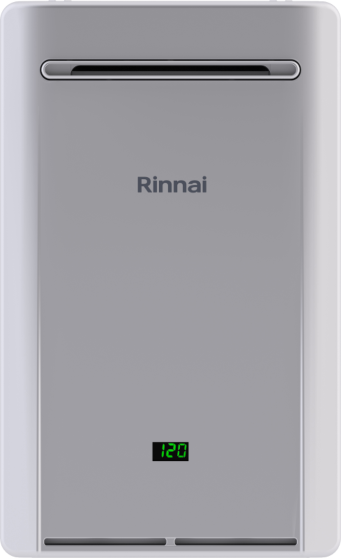 Rinnai - 8.5 GPM 180,000 BTU 120 Volt Outdoor Liquid Propane Tankless Water Heater - RE180EP