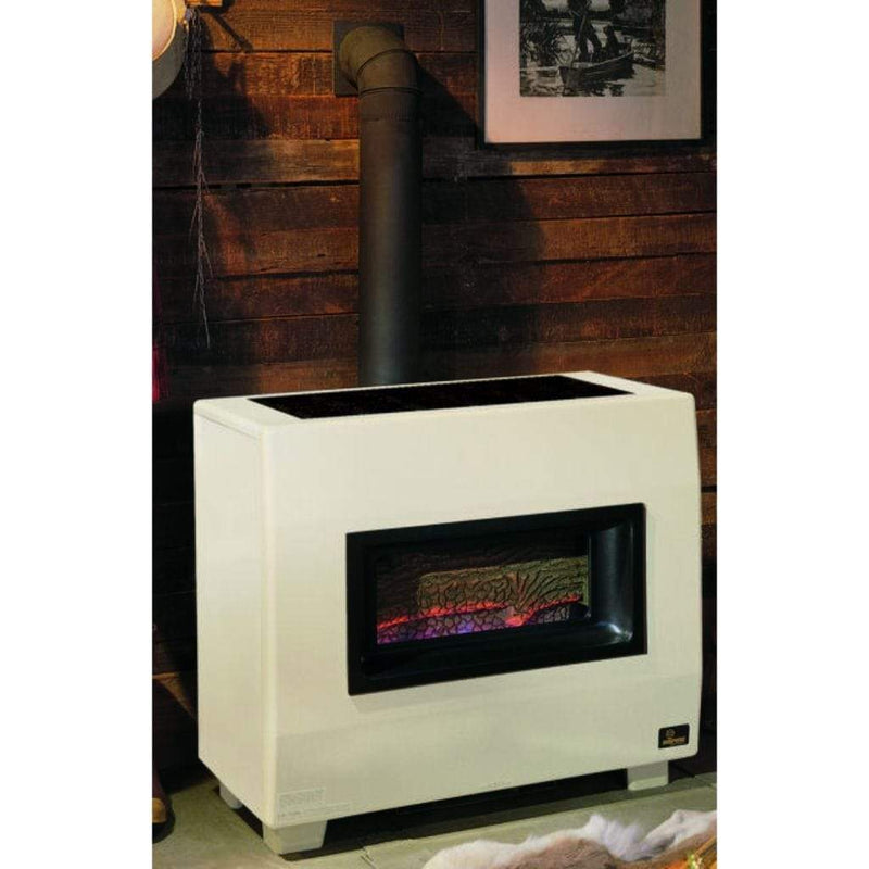 LuxoHeat 34" Visual Flame Room Heater + Blower