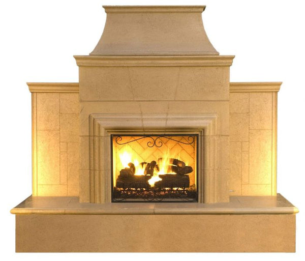 Astria Tuscan - 36 inch Outdoor Wood-Burning White Fireplace