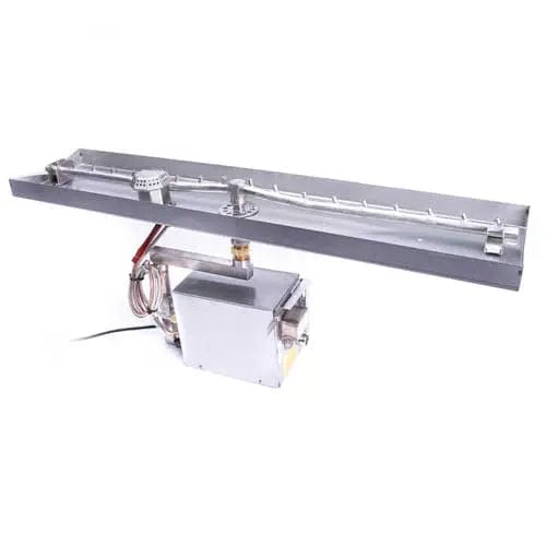 HPC Fire 121" x 8" Linear Fire Pit Insert with Electronic Ignition & Flame Control