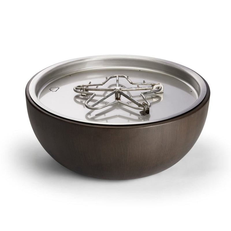 HPC Fire 35" Aluminum Gas Fire Bowl with Hi/Lo Smart Ignition & Torpedo Flame