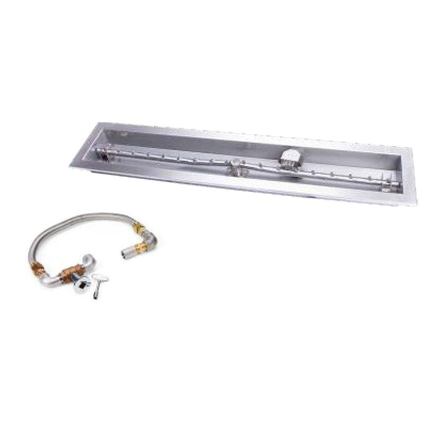 HPC Fire 48" SST Torpedo Trough Match-Lit Fire Pit Insert TOR-CFPK/TRGH48 KIT