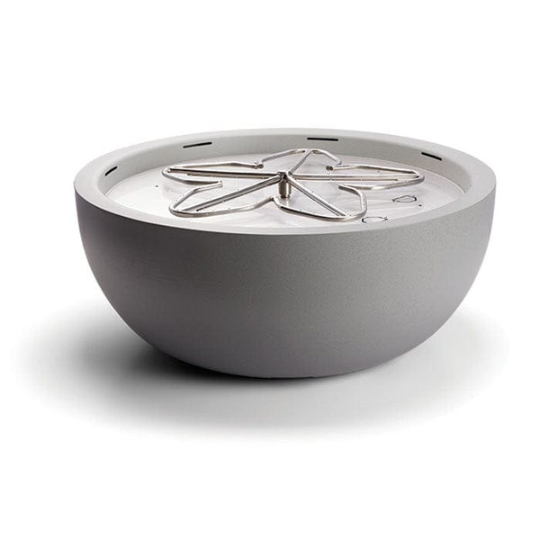 HPC Fire 35" Aluminum Fire Pit Bowl with 120V Electronic Ignition – On/Off Control
