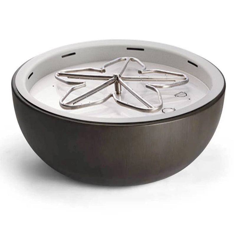 HPC Fire Powder-Coated Aluminum Match Lit Fire Pit Bowl