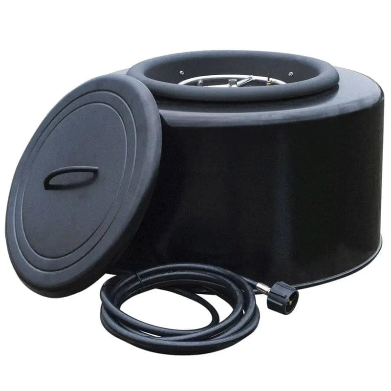 HPC Fire Sport Pit Portable Fire Pit with 10-Inch Round Burner – Black SPORTPIT20-BLK