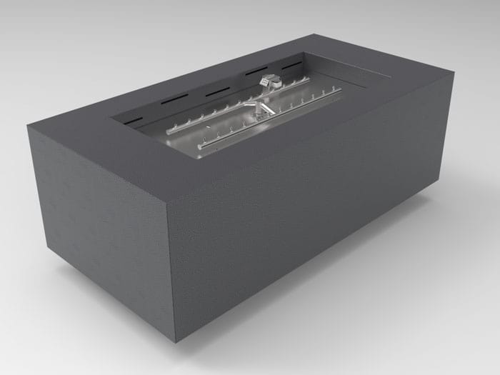 HPC Fire Tejas Series Fire Pit Enclosure with Match-Lit Ignition – Liquid Propane