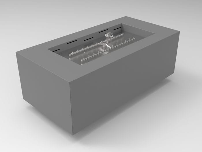 HPC Fire Tejas Series Fire Pit Enclosure with Match-Lit Ignition – Liquid Propane