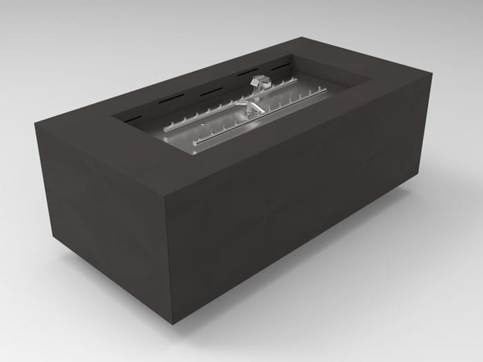 HPC Fire Tejas Series Fire Pit Enclosure with Match-Lit Ignition – Liquid Propane