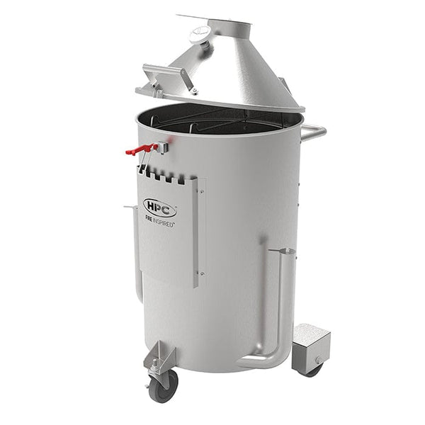 HPC Fire Vortex Drum Smoker with Dual Rack & Stainless Steel Body