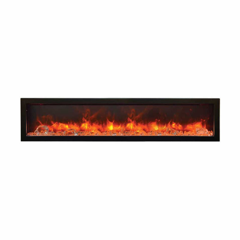 Amantii 72 Inch Panorama Slim BI-72-SLIM-OD Linear Indoor or Outdoor Electric Fireplace