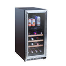 AMD 15" Outdoor Rated Dual Zone Wine Cooler - AMD-RFR-15WD