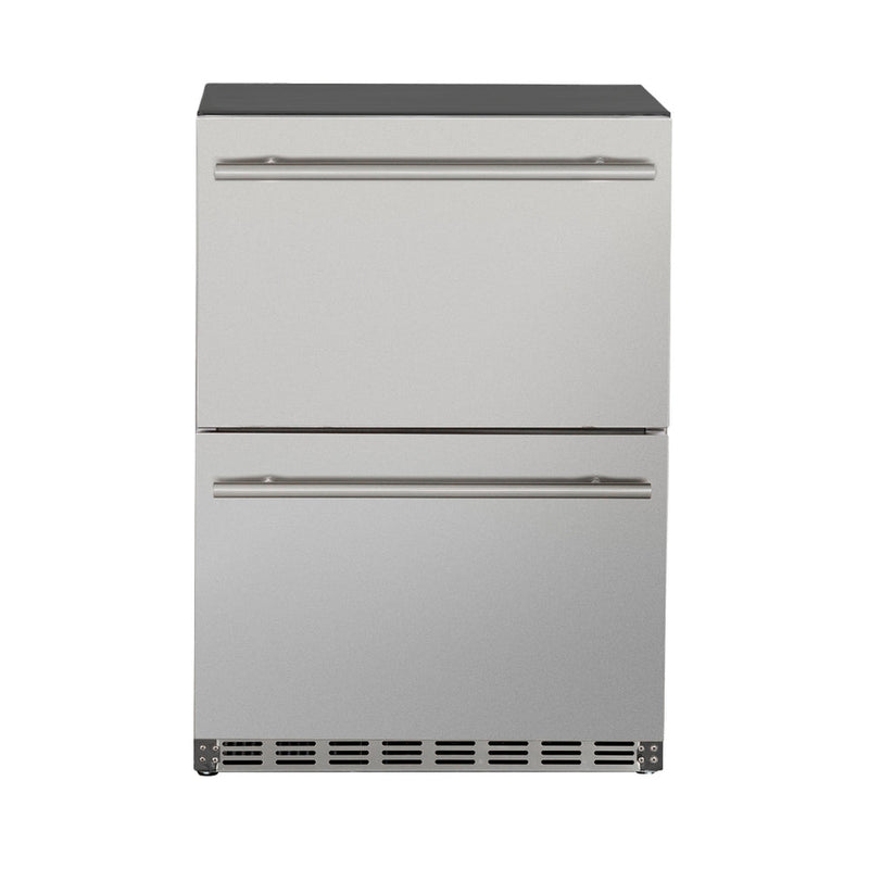 AMD 24" 5.3C Deluxe Outdoor Rated 2-Drawer Refrigerator - AMD-RFR-24DR2-A
