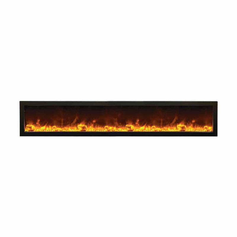 Amantii - 88" Panorama Slim Indoor or Outdoor Electric Fireplace